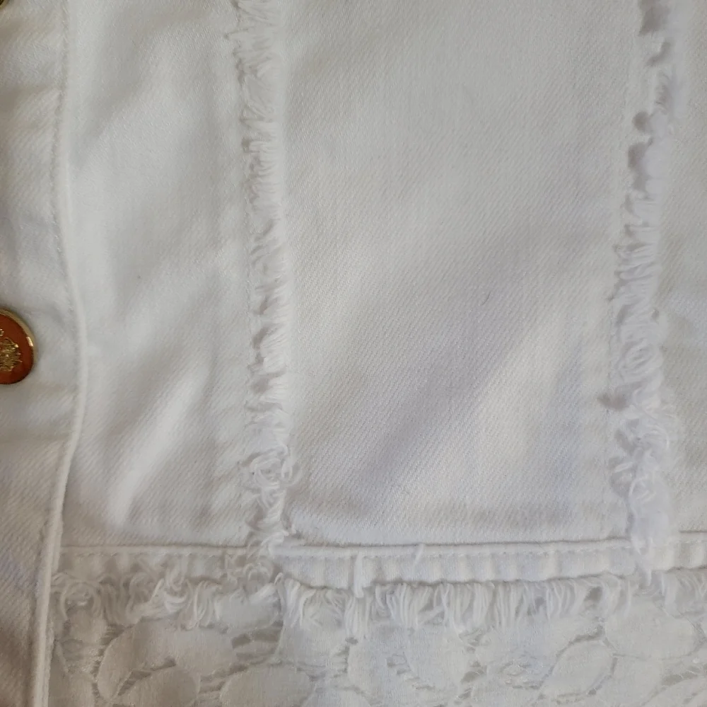 White Chico Jean Jacket - Picture 7 of 8